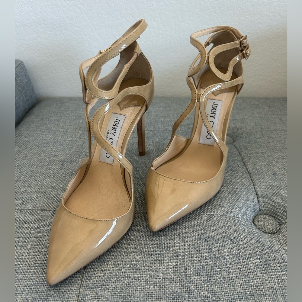 Jimmy Choo Beige Lancer Heel